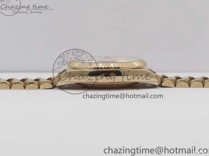 Day-Date Dial President RG on 128239 MOP Best Bp Edition Maker White Crystral Markers 36 Bracelet RG 0715